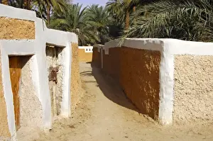 Avenue Prints: Lane in the old town of Ghadames, UNESCO world heritage, Libya