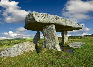 Images Dated 11th August 2014: Lanyon Quoit, megalithic burial dolmen from the Neolithic period, circa 4000 to 3000 BC