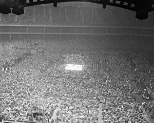 Large Crowd Awaiting Conn Versus Louis Boxing Match