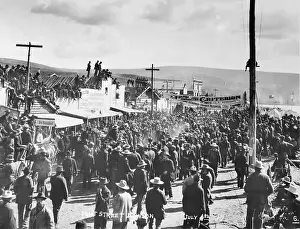 Dawson City Prints: Large Crowd in Dawson City