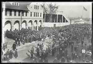 Festivity Prints: Large Crowd Entering Boston Braves Park