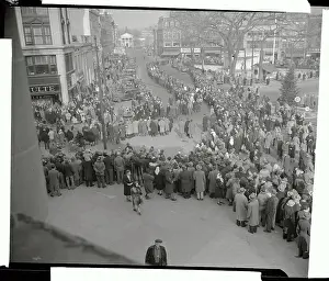 Stamford Prints: Large Crowd of People During a Plant Protest