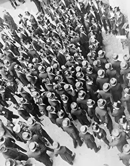 Large Group Of Men Wearing Top Hats