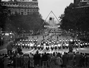 Large Motorcade in Washington for the Shah of Iran