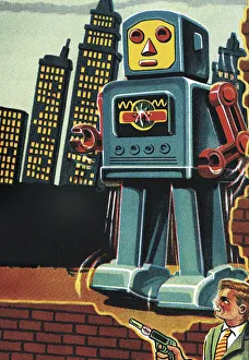 Aiming Gallery: Large Robot in the City