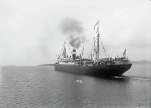 Panama Prints: Large Ship in Waters