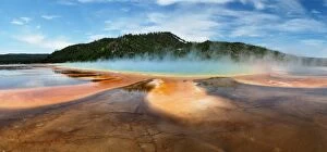 Images Dated 1st June 2017: Large Size Panoramic of Grand Prismatic Spring, Yellowstone National Park