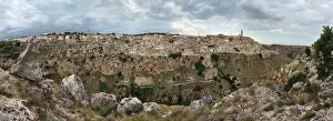 Images Dated 18th August 2016: Large Size Panoramic View Of Gravina Di Matera, UNESCO World Heritage Site, Basilicata