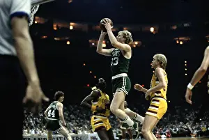 Larry Bird of the Boston Celtics in Action
