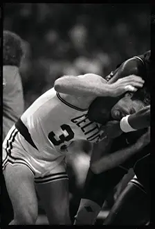 Larry Bird in a Brawl During a Game