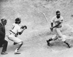Umpire Prints: Larry Doby Shown Having Just Struck Out