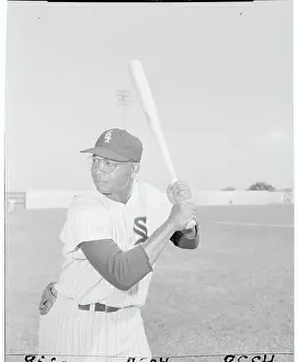 Tampa Prints: Larry Doby Standing at Bat