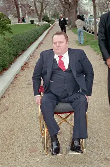 Larry Flynt Arriving at Supreme Court