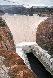 Prints of LAS VEGAS, NV - OCTOBER 1977: A view of Hoover Dam in October 1977 in Las vegas, Nevada. (Photo by Donaldson Collection/Getty Images) A Timeless Collection of Hoover Dam Photography: Las Vegas In 1977