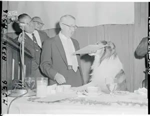 Lassie Receiving a Peabody Award