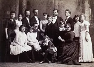 Teenage Girl Prints: Late 19th Century Family Portrait
