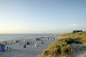 Late afternoon on the beach of Kampen, Sylt, Kampen, Sylt, North Frisia, Schleswig-Holstein, Germany