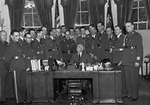 Lieutenant Colonel Prints: Latin American Military Leaders Visiting Roosevelt