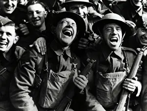 Laughing British Soldiers