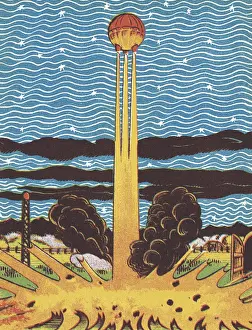 Demolished Prints: Launch of a Spacecraft