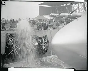 Launching of Howard Hughes Spruce Goose