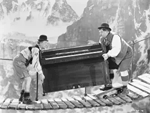 Teamwork Prints: Laurel and Hardy Moving Piano