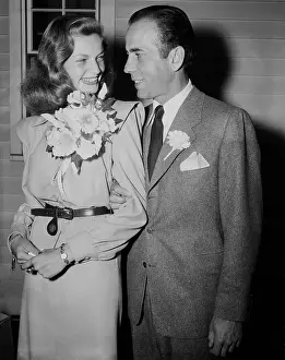 Orchid Prints: Lauren Bacall & H. Bogart Marry