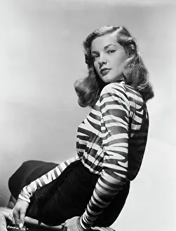 Lauren Bacall Looking Over Shoulder