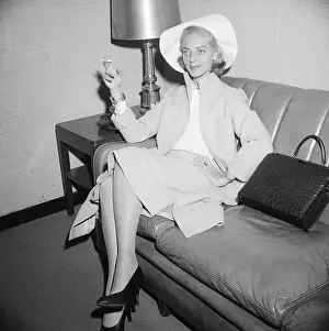 Lauren Bacall Smokes A Cigaret