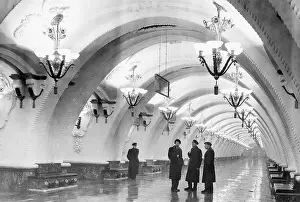 Opulence Prints: Lavish Interior of Moscow Subway Station