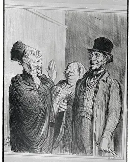 Honore Daumier Prints: Lawyer Reassuring the Client
