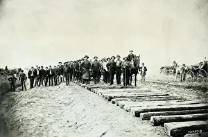 Occupations Prints: Laying Down Railroad Tracks