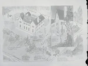 Strategy Prints: Layout of Charles A. Lindbergh's Home