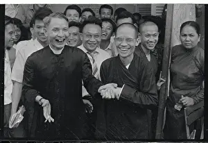 Saigon Prints: Le Quang Oanh with Thich Tam Chau