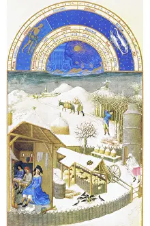The Pierce Archive Prints: Le Tres riches heures du Duc de Berry - February