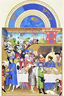 The Pierce Archive Prints: Le Tres riches heures du Duc de Berry - January