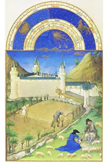 The Pierce Archive Prints: Le Tres riches heures du Duc de Berry - July