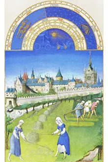 The Pierce Archive Prints: Le Tres riches heures du Duc de Berry - June