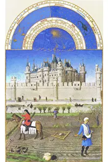 The Pierce Archive Prints: Le Tres riches heures du Duc de Berry - October