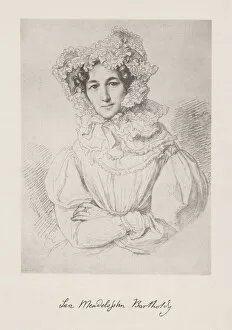 Lea Mendelssohn Bartholdy (1777-1842), collotype, published in 1882