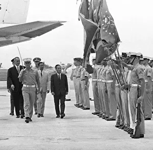 Guam Prints: Leaders Review Us Honor Guard In Guam