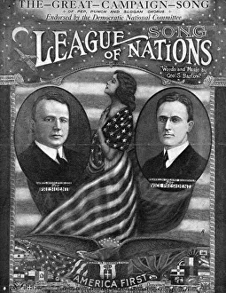 Song Prints: League of Nations Campaign Song Illustration