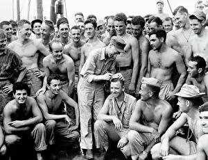 Autographing Prints: Leatherneck's Want Ernie's Autograph