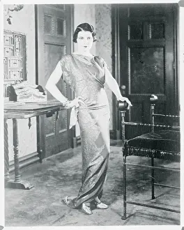 Leatrice Joy Modeling a Dinner Gown