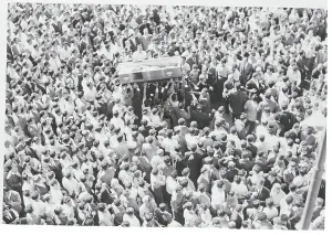 Beirut Prints: Lebanese People Carrying Coffin