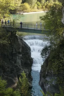 Ravine Collection: Lechfall waterfall, Lech river near Fussen, Ostallgaeu, Allgaeu, Swabia, Bavaria, Germany, Europe