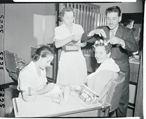 Lee Ann Meriwether Getting Her Hair Styled