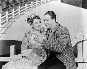Lee Dixon with Arm Around Celeste Holm