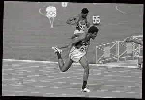 Lee Evans Finishing the 400 Meter Run