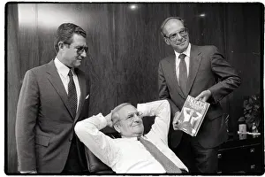 Lee Iacocca Poses With Bantam Books Executives